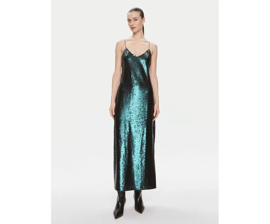 obrazek 1 Samsøe Samsøe Sukienka koktajlowa Sally F23400083 Zielony Regular Fit