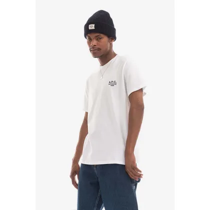 Zdjęcie A.P.C. t-shirt bawełniany Raymond kolor biały gładki COEZC.H26840-WHITE
