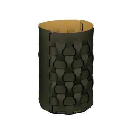Picture Unique Dubai basket Ø22хH35 cm in olive color
