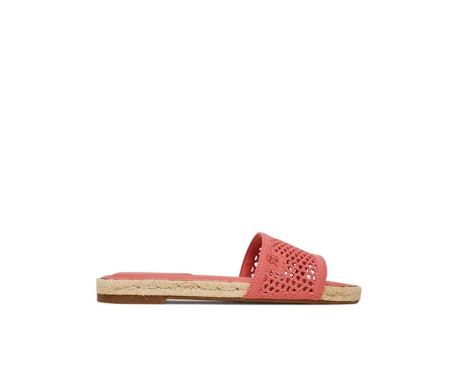 obrazek 1 Tommy Hilfiger Espadryle Knit Mesh Espadrille Flat Sandal FW0FW08744 Koralowy