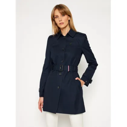 Zdjęcie Tommy Hilfiger Trencz Heritage Single WW0WW24966 Granatowy Regular Fit