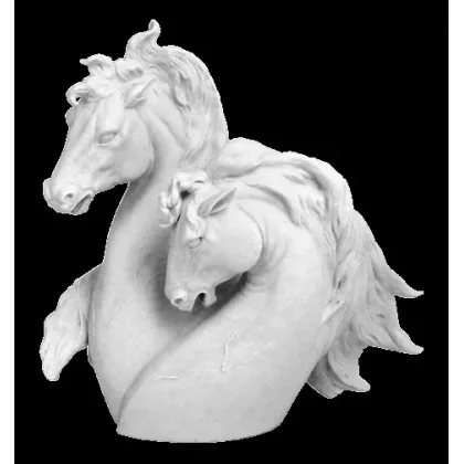 Zdjęcie Statuetka końskich głów z porcelany