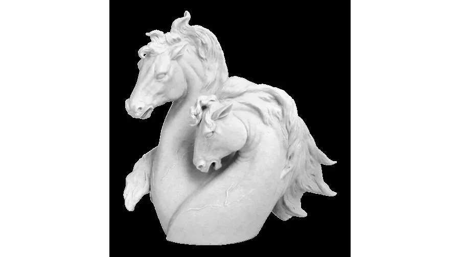 obrazek 1 Statuetka końskich głów z porcelany