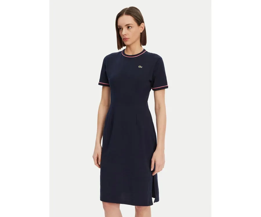 obrazek 1 Lacoste Sukienka codzienna EF9988 Granatowy Slim Fit
