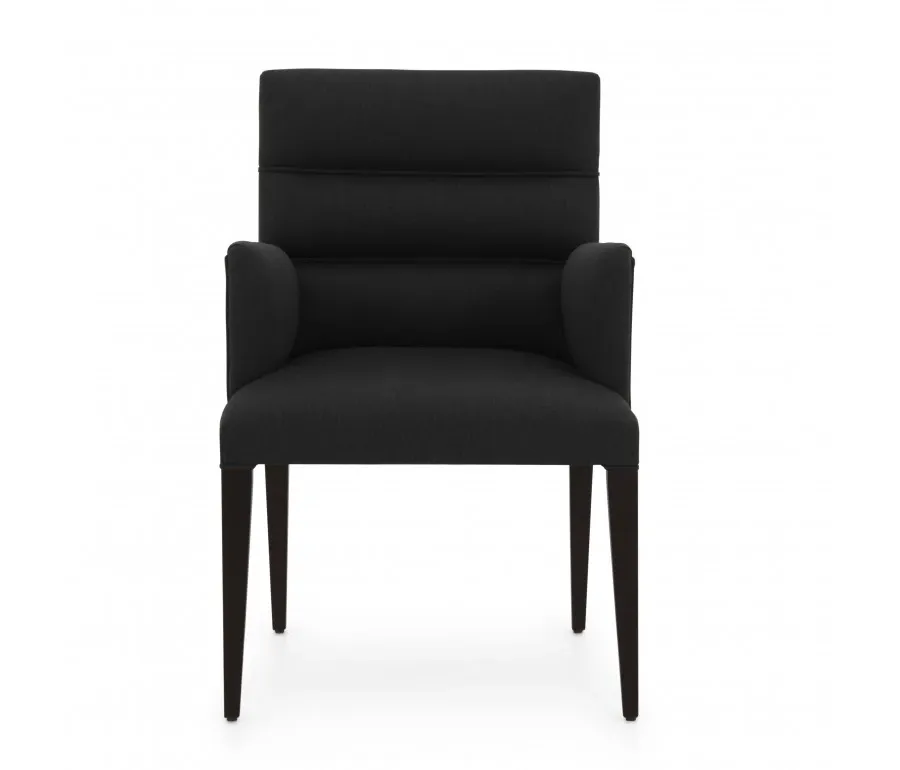 obrazek 2 Czarny elegancki fotel w nowoczesnym stylu - Sevensedie