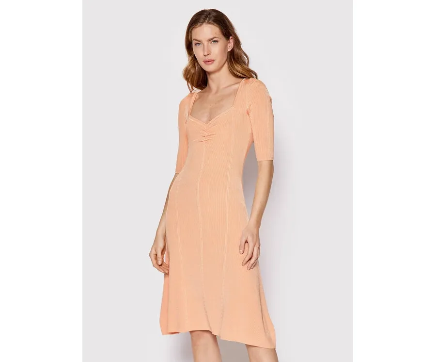 obrazek 1 Guess Sukienka codzienna W2YK53 Z30K0 Pomarańczowy Flare Fit