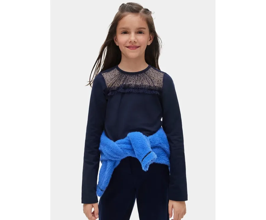obrazek 1 Mayoral Bluzka 7.043 Granatowy Regular Fit