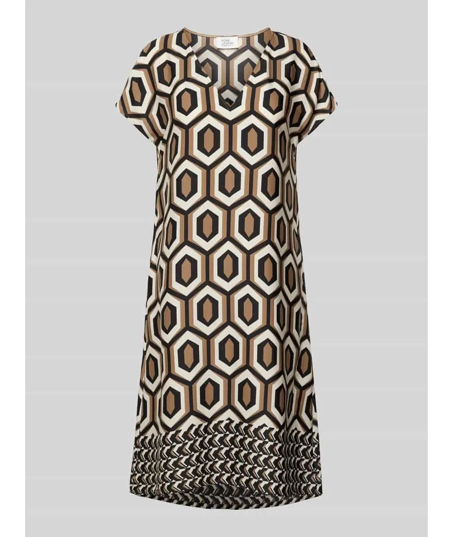 obrazek 1 Sukienka o długości do kolan z graficznym wzorem