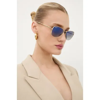 Zdjęcie Ray-Ban okulary przeciwsłoneczne kolor złoty 0RB3733