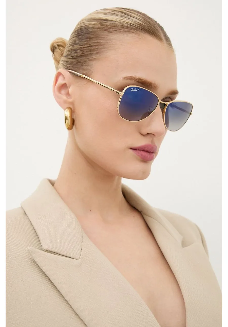 obrazek 1 Ray-Ban okulary przeciwsłoneczne kolor złoty 0RB3733