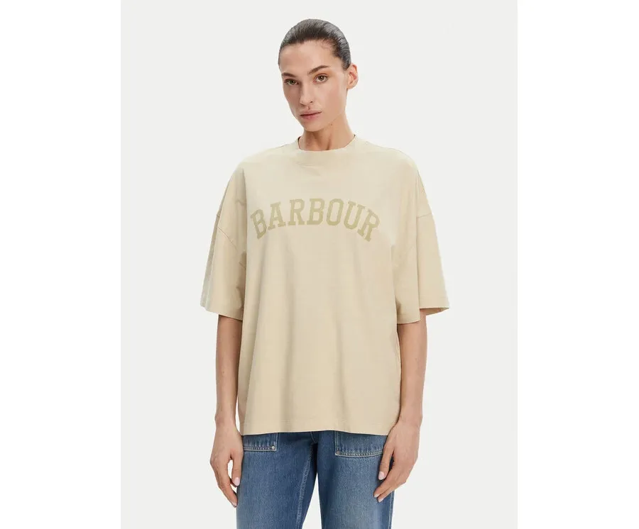obrazek 1 Barbour T-Shirt Katie Relaxed LTS0664CR31 Beżowy Relaxed Fit