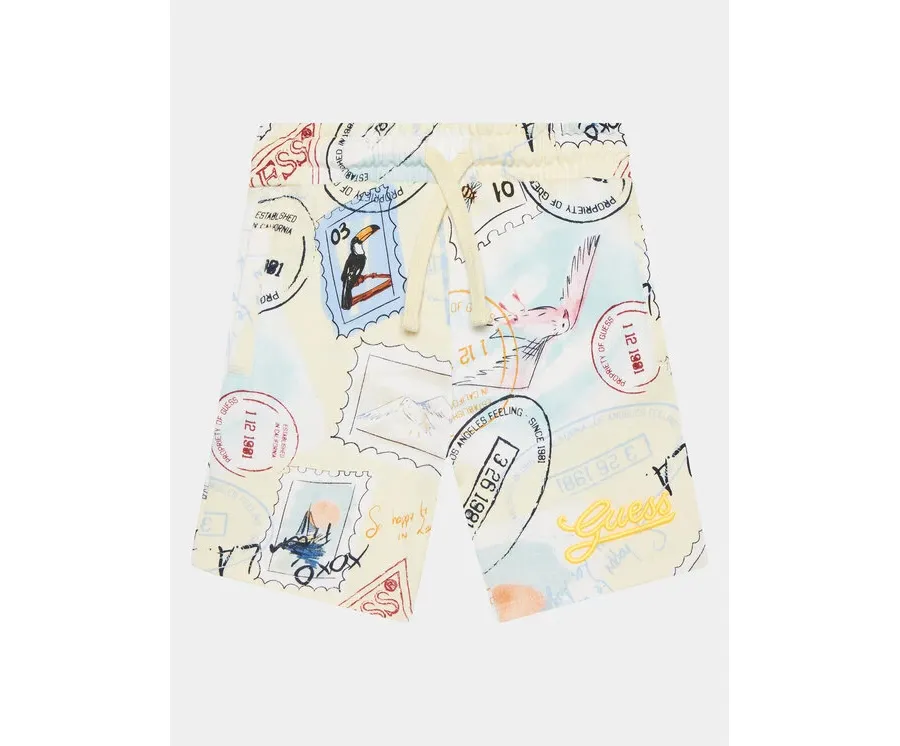 obrazek 1 Guess Szorty materiałowe N4GD03 KA6R3 Kolorowy Regular Fit
