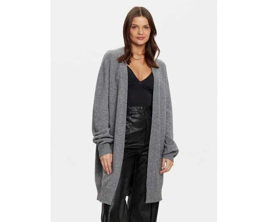 obrazek 1 Kontatto Kardigan 3M0143 Szary Relaxed Fit