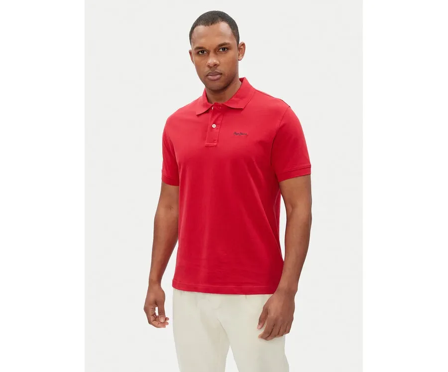 obrazek 1 Pepe Jeans Polo Essential PM542298 Czerwony Regular Fit