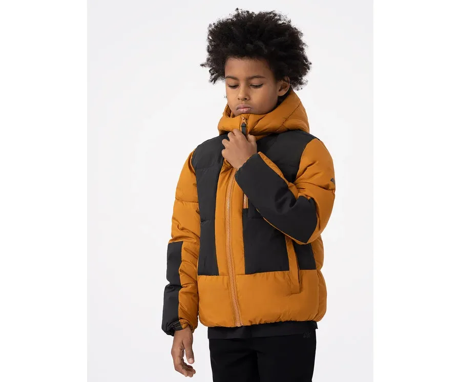 obrazek 1 4F Kurtka zimowa 4FJAW23TDJAM276 Brązowy Regular Fit