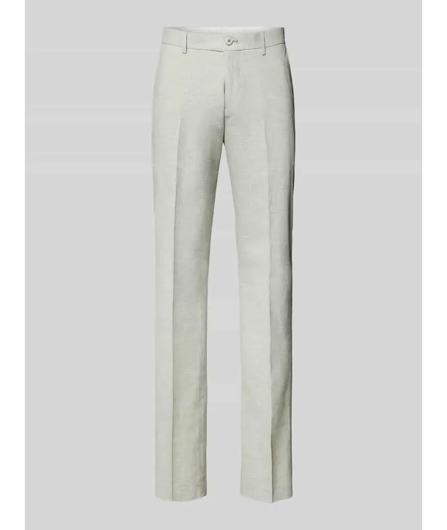 obrazek 1 Spodnie do garnituru z mieszanki lnu model ‘Pure’