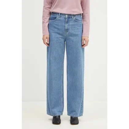 Zdjęcie Carhartt WIP jeansy Jane damskie high waist I030497.BLUE.HEAVY-BLUE.HEAVY