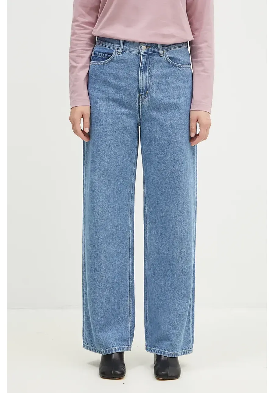 obrazek 1 Carhartt WIP jeansy Jane damskie high waist I030497.BLUE.HEAVY-BLUE.HEAVY