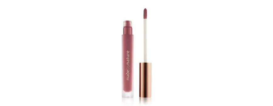 obrazek 1 Nude by Nature Satin Szminka w płynie 3.75 ml Nr. 07 - Orchid