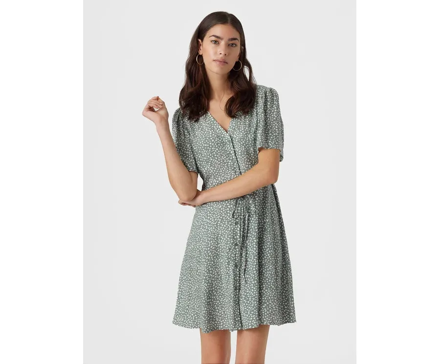 obrazek 1 Vero Moda Sukienka letnia Alba 10292845 Zielony Regular Fit