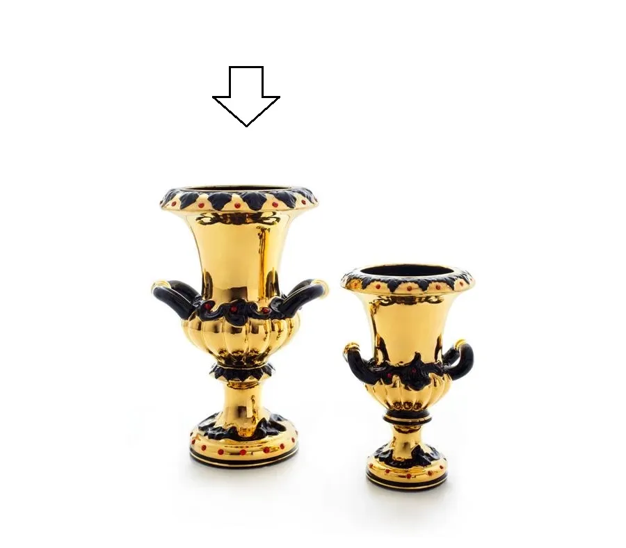 obrazek 1 Stylowy ceramiczny wazon w stylu barokowym - Ceramiche ML