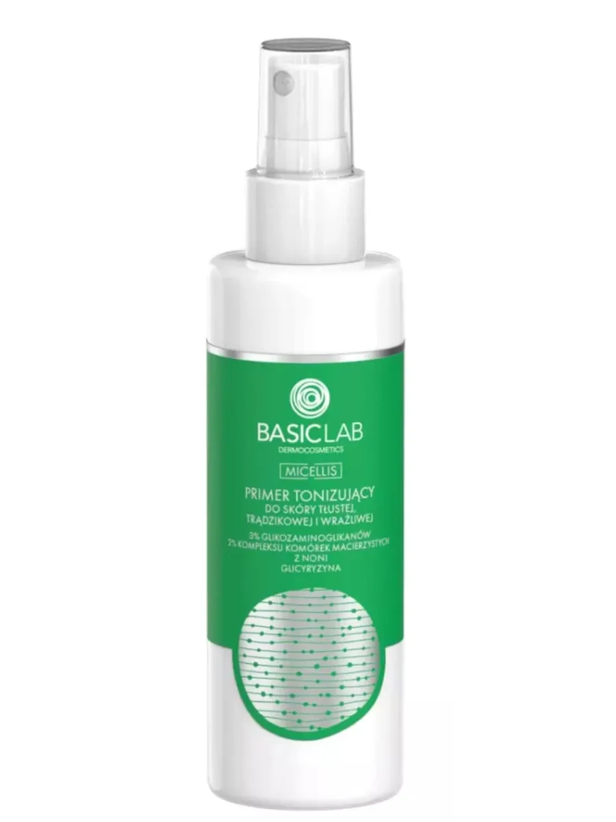 obrazek 1 BasicLab Primer tonizujący do skóry tłustej, trądzikowej i wrażliwej 150 ml Basiclab Dermocosmetics
