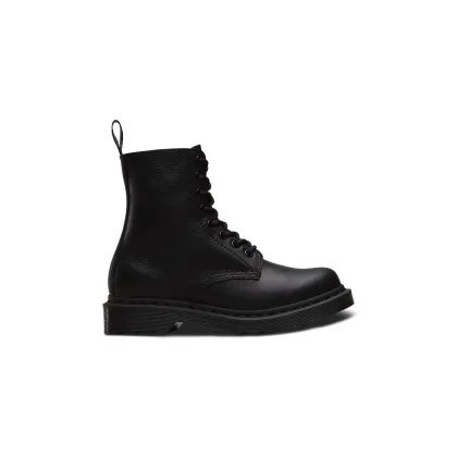 Zdjęcie Dr. Martens workery skórzane 1460 Pascal MONO damskie kolor czarny na płaskim obcasie DM24479001