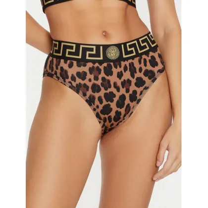 Zdjęcie Versace Figi klasyczne z wysokim stanem AUD01050 1A12311 Brązowy