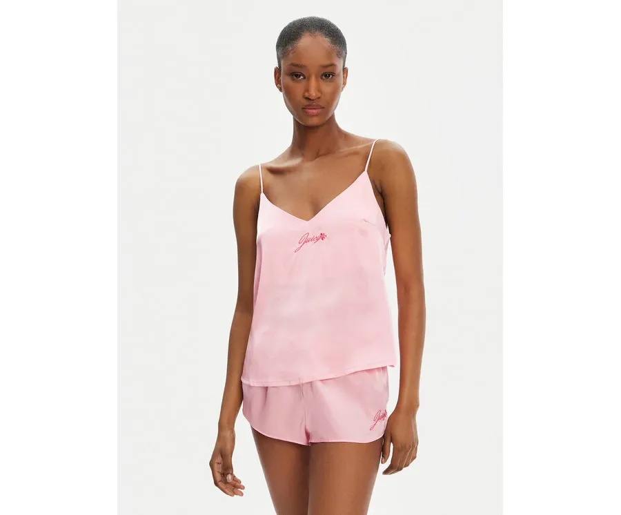 obrazek 1 Juicy Couture Koszulka piżamowa JCLCT125511 Różowy Regular Fit