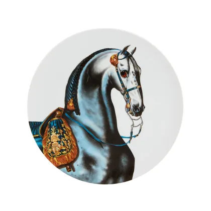 Picture Porcelain plate with a representation of a horse – Vista Alegre