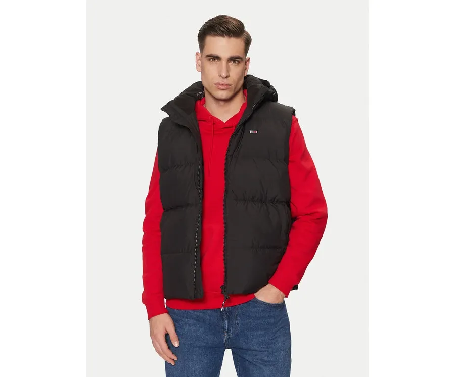 obrazek 1 Tommy Jeans Bezrękawnik Essential DM0DM20465 Czarny Regular Fit