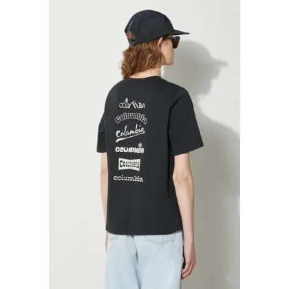 Zdjęcie Columbia t-shirt sportowy Alpine Way II Graphic kolor czarny 2074692