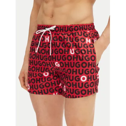 Zdjęcie HUGO Szorty kąpielowe Tortuga 50535412 Czerwony Regular Fit