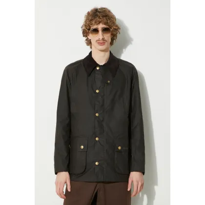 Zdjęcie Barbour kurtka Ashby Wax Jacket męska kolor zielony przejściowa MWX0339