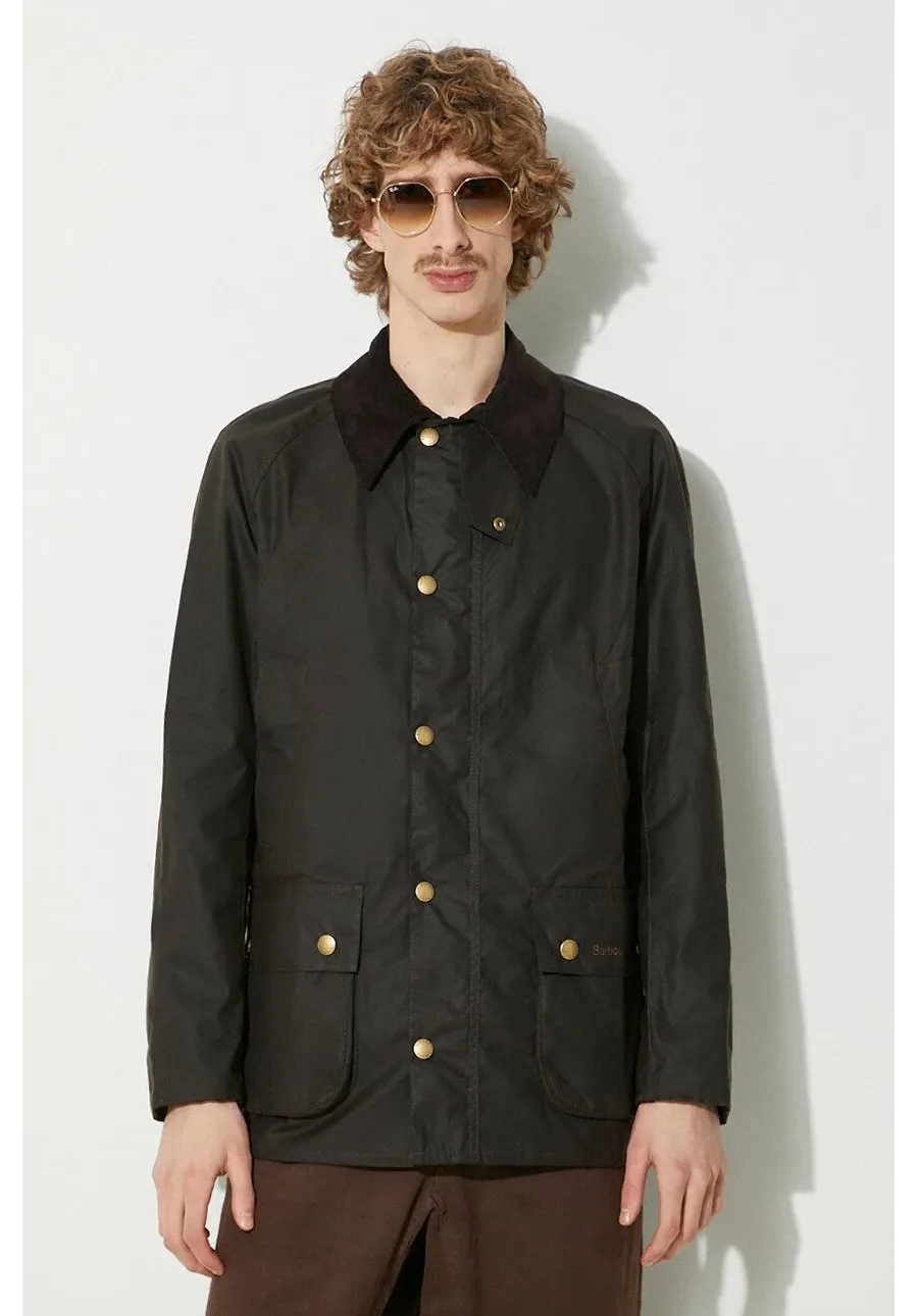 obrazek 1 Barbour kurtka Ashby Wax Jacket męska kolor zielony przejściowa MWX0339