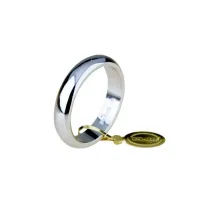 Zdjęcie Elegancka obrączka wykonana z białego złota 5mm