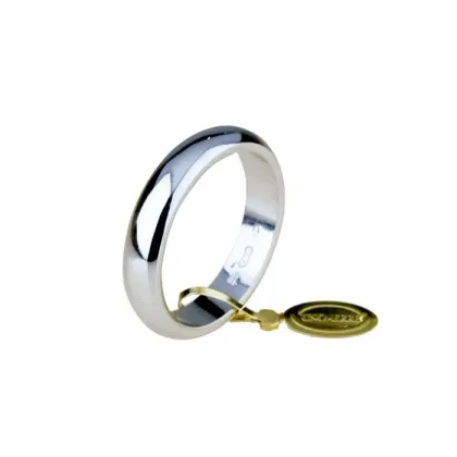 Zdjęcie Elegancka obrączka wykonana z białego złota 5mm