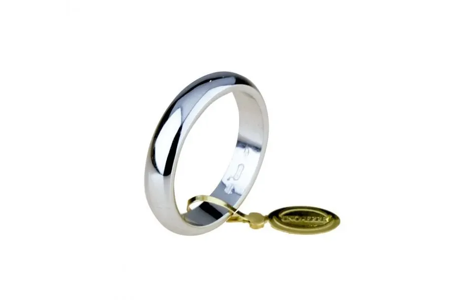 obrazek 1 Elegancka obrączka wykonana z białego złota 5mm