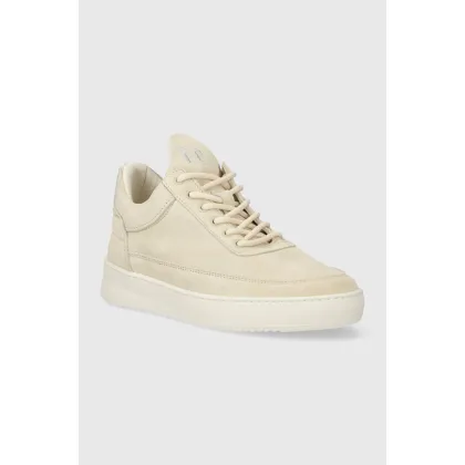 Zdjęcie Filling Pieces sneakersy zamszowe Low Top Suede kolor beżowy 10122793035