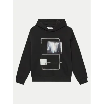 Zdjęcie Calvin Klein Jeans Bluza City Photo Print IB0IB02262 Czarny Relaxed Fit