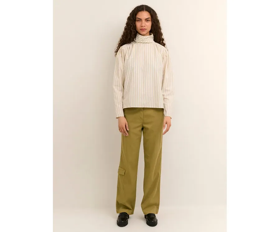 obrazek 1 Karen by Simonsen Spodnie materiałowe Grape 10104201 Zielony Regular Fit