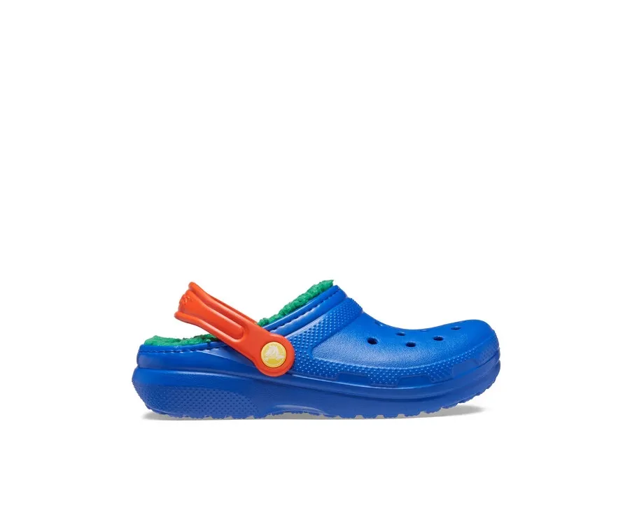 obrazek 1 Crocs Klapki Classic Lined Clog Kids 207010 Niebieski