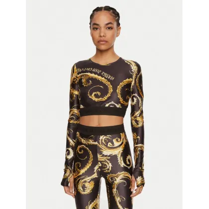 Zdjęcie Versace Jeans Couture Bluzka 77HAH218 JS360 Czarny Slim Fit