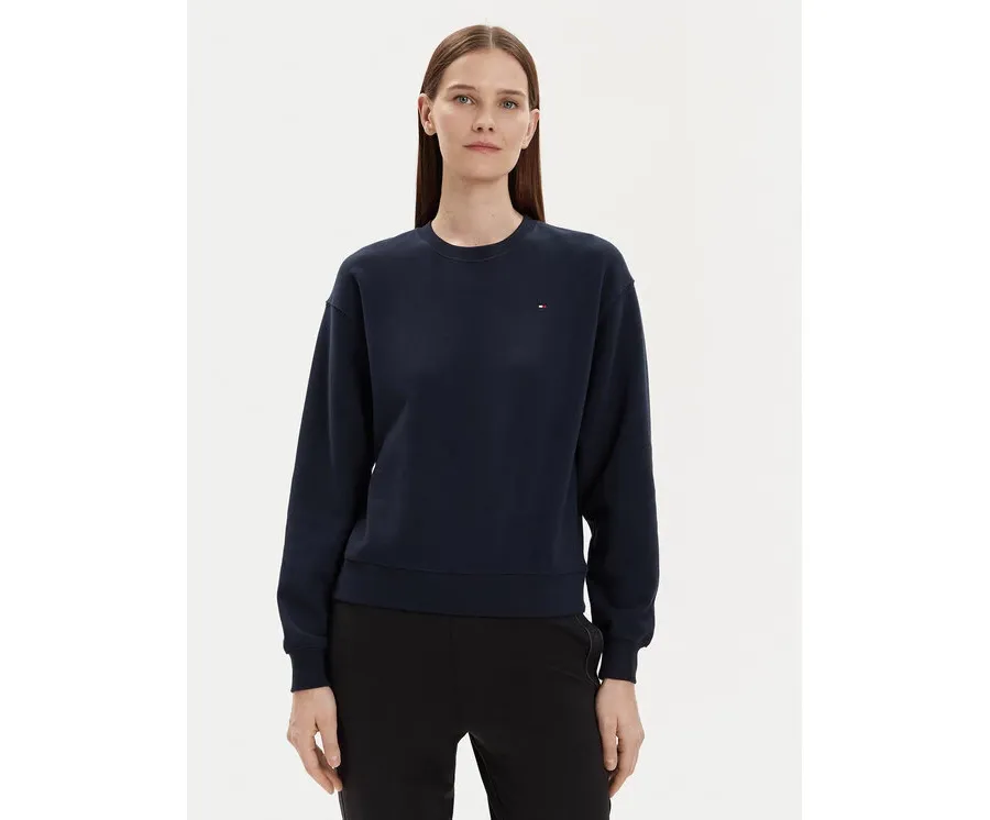 obrazek 1 Tommy Hilfiger Bluza Flag WW0WW41246 Granatowy Relaxed Fit