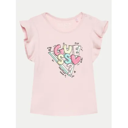 Zdjęcie Guess T-Shirt A4GI02 K6YW4 Różowy Regular Fit