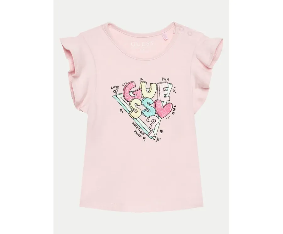 obrazek 1 Guess T-Shirt A4GI02 K6YW4 Różowy Regular Fit