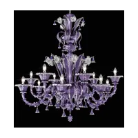 Picture Beautiful Pergolesi chandelier made of Murano glass for luxurious rooms