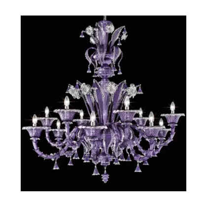 Zdjęcie Piękny żyrandol Pergolesi ze szkła murano do luksusowych pomieszczeń