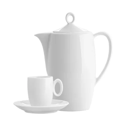 Picture Porcelain 15-piece coffee set from the unique Broadway White - Vista Alegre collection