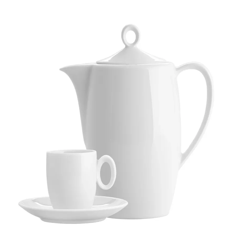 obrazek 1 Porcelanowy 15-elementowy zestaw kawowy z unikatowej kolekcji Broadway White - Vista Alegre